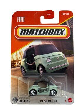 Matchbox Fiat Topolino 100/100 2024 New Card Diecast Car